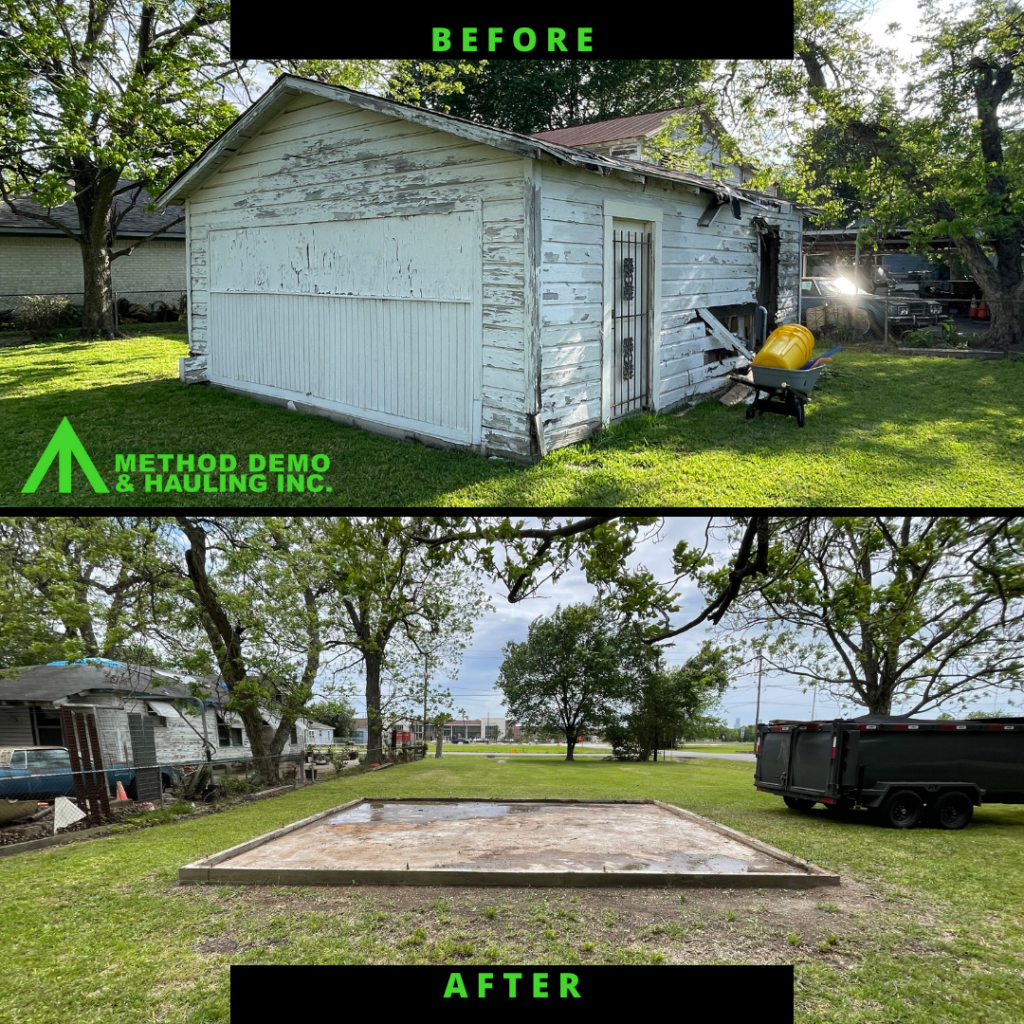 garage demolition conroe tx